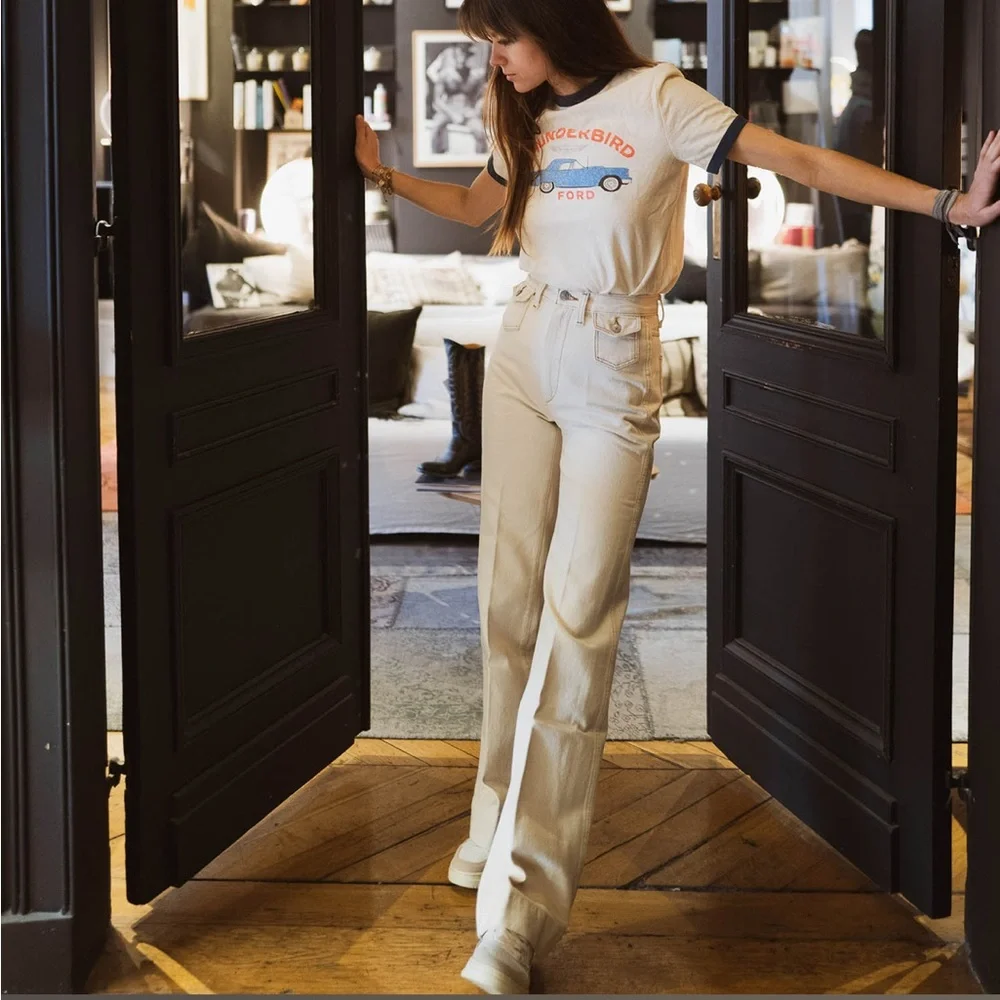 Re/done 70s Pocket Wide Leg Jeans - Picture 3 of 12